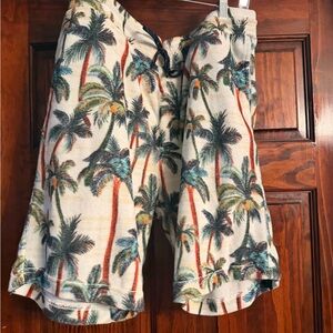 Scotch & Soda Palm Print Swim Shorts